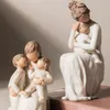 Dekorativa föremål Figurer Nordisk stil Familjharts Figur Figurin Ornament Happy Time Home Decoration Tillbehör Hantverk Möbler vardagsrum 230614