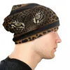 Bérets yeux de léopard Skullies bonnets casquettes hommes femmes unisexe Hip Hop hiver chaud tricot chapeau adulte peau d'animal imprimer Bonnet chapeaux