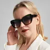 Solglasögon Designer Brand Acetate Fashion Luxury Women Vintage Circular Branded Girl Sunglass Elr5