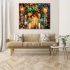 Contemporary Canvas Wall Art Gossips Handcrafted Landscape Painting New House Decor