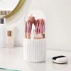 Storage Boxes Useful Rotatable With Lid 360-degree Rotating Makeup Brush Display Case Office Supplies Cosmetic Holder Pen