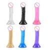 Sex Toys Massager Billig och god kvalitet Mini Soft Jelly Dildos Small Artificial Sucker Cup Penis Vagina Anal Plug för Women Masturbator Adult Products