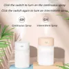 Humidificateurs Humidificateur d'air USB avec veilleuse LED colorée 260ML, diffuseur d'aromathérapie à brume fraîche ultrasonique