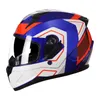 Casques de moto casque intégral de course professionnel M-2XL Moto DOT approuvé Cool Motocross hors route Capacete Double lentille