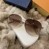 Gafas de sol Diseñador 2023 Nuevo producto Ir al lugar ventoso Xu Hongdou Liu Yifei Moda Metal Toad Gafas de sol Mujer 7IU5