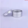 200pcs/lot 200g Алюминиевая банка 200 мл кремового металлического круглого круглого олова косметическая упаковка контейнер оптовой
