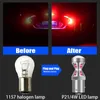 New 2Pcs High Bright Canbus No Error P21/4W 566 LED Stop Brake Light Bulbs BAZ15d Lamp For Vauxhall Meriva 1.3CDTi 1.7CDTi 2011-2018