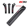 Велосипедные стебли EC90 Полный углерод MTB Seatpost Seat Tube Road Bicycle Seatpost Mountain 272 308 316350400 мм 230614