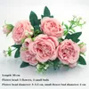 Fiori secchi rosa 1 pz varie bellissime peonie artificiali rose margherite fiori di seta fai da te casa giardino festa decorazione di nozze finte