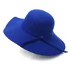 Hoeden met brede rand Emmerhoeden Vilten Bowler Hawkins Vilten pet Brede rand Dames Trilby Feminino-hoed Dames Heren Jazz Kerk Godfather Sombrero-petten Wol Fedora-hoeden 230615