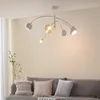 Lustres Moderne Simple LED Salon Lustre Designer Nordique Chambre À Manger Or Blanc Vert Éclairage Intérieur Loft Lampe Suspendue