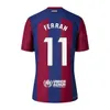 Camisa de futebol do FC barcelona 23 24 LEWANDOWSKI ANSU FATI PEDRI GAVI FERRAN RAPHINHA 2023 2024 F. DE JONG DEMBELE do barca masculino kit infantil terceiro equipamento