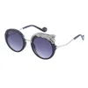 Sunglasses Woman Round Frame Flat Glasses Designer Same Style Uv400 Casual Transparent Decoration