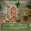 Architektur/Heimwerkerhaus CUTEBEE Book Nook Kit DIY Holzpuppenhaus mit Touch-Licht Elven Paradise Miniaturbausätze Modell für Dekompressionsgeschenk 230614