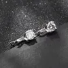 Ушная манжета модный 925 Серебряный серебро 0,8CT D Цвет VVS1 Клип Серьги для женщин ювелирные изделия Diamomd Tester Pass Anniversary Pired 230614