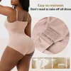 여성을위한 Bodysuit Shapewear는 매끄러운 바디 셰이퍼 슬리밍 평평한 배꼽 조끼 허리 트레이너 속옷 배 통제 끈 360