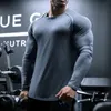 T-shirts pour hommes Marque Dry Fit Compression Shirt Hommes Coréen Rashgard Fitness Manches Longues Running Shirt Gym T Shirt Football Sportswear 230615