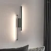 Wandlampen Led Lamp Modern Interieur Licht Nachtkastje Slaapkamer Lichten Zwart Design Indoor Gang Schans Home Decor