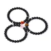 Natural stone love charm gemstone beaded elastic bracelet for men women Couple bracelet fashion jewelry