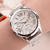 Orologi da donna Marca 3 Occhi Argento Ginevra Orologio al quarzo casual Orologio da donna in acciaio inossidabile Orologi Relogio Feminino Orologio da donna 230615