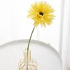 Decorative Flowers 3pcs Artificial Flower Chrysanthemum Wedding Sunflower Colorful Small Daisy Silk Home Dining Table Arrangement