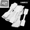 Jewelry Pouches 2x1.2cm 100Pcs Display Blank Paper Card White Price Tag Ring Bracelet Label Earring Stickers