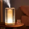 Luftfuktare färgglada kristallljus elektrisk luft luftfuktare ultraljud cool dim aroma diffusor för hem aromaterapi väsentligt