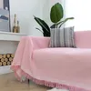 Blankets Sofa Cover Cushion Cover Sofa Knitted Blanket Waffle Embossed Blanket Nordic Decorative Solid Color Blankets for Sofa Bed R230615