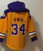 Los Angeles # 32 Magic Johnson Fans Tops Sweat à capuche American Basketball Pullover