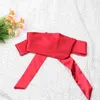 Cinturones Cinta Faja Ocasión Color Vestido Cintura Vintage Bowknot Cinch Para Damas Rojo