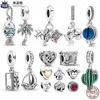 Dla Pandora Charms Authentic 925 Srebrne koraliki Dangle w kształcie serca ciepłe koraliki rodzinne