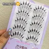 Makeup Tools Hand Dikke Valse Wimpers Tapered Cross Rommelige Zachte Natuurlijke Nep Dagelijkse Dating Manga Wimpers 230614