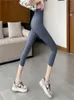 Женщины с высокой эластичной талией Bodycon Tunic Yoga Sports Seven Desinger Pants Leggings Sml