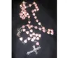 Hänge halsband katolska porslin vit kärlek radband bönhalsband Mary välsignelse hjärtformade pärlor
