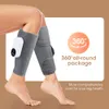Masażer nóg 360 ° Kompresja powietrza masażer nóg Presoterapia mięśni Bezprzewodowa rozluźnienie ładunku USB Promowanie krążenia krwi łagodzą ból 230614