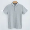 lu Polo da uomo all'aperto Polo da uomo di fascia alta tinta unita corta Top da uomo manica corta business casual estate P1050