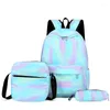 Sacs d'école Style Preppy femmes sac à dos sac étanche ensemble adolescents filles Kawaii ordinateur portable collège femme sac à dos Mochila