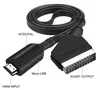 Adattatore video audio convertitore SCART a HDMI per HDTV/DVD/SET-TOP BOX/PAL/NTSC Cavi digitali Cavi maschi compatibili HDMI