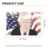 1pc Donald Trump Art Creative Flag, Polyester Cloth Festival Party Flag, Trump valdekoration Flag för trädgård uteplats sovrum vardagsrum bordduk sovsal