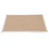 Bord Mattor 16st Linen Mat Lace Placemat Set Natural Jute Woven Table Seary Wedding Party Decoration