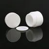 20g 30g 50g Glass Jar White Porcelain Cosmetic Jars with Inner PP liner Cover for Lip Balm Face Cream Qrujx