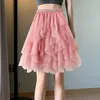 Kjolar 2023 sommar kvinnor vintage tyll kjol kort tutu mid vuxen fancy ballet dance dwear party kostym boll klänning mini