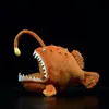 Pluszowe lalki 15 cm miękkie wędkarze wypchane zabawki prawdziwe życie morze zwierzęta Goosefish Lanternfish Pluszowe prezenty dla dzieci 230614