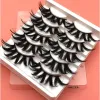 Cílios Postiços 5 Pares 3D Faux Mink Wispy Fofo Longo Volume Completo Extensão de Cílios Natural Feito à Mão Ferramenta de MaquiagemFalso