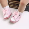 First Walkers Summer Fashion born Pink Baby Shoes Fondo in tessuto antiscivolo per ragazze Elegante traspirante Tempo libero Walking 230615