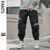 Herrenhosen Männer Casual Hosen Cargo Lose Hip Hop Hohe Taille Große Taschen Streetwear Herren Hosen Allgleiches BF Einfache Schule Teenager Täglich 230615