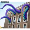 5m (13.2 ft) Fantastiskt stort anpassade färgglada uppblåsbara bläckfiskar Klaw Devilfish Tentacles Blow Up Tentacle Ben för att bygga takdekoration