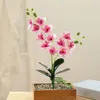 Fleurs décoratives Plante artificielle Belle orchidée assortie en plastique faux