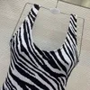 23ss Badmode Dames Bikini Designer Badpak Dierenprint U-hals Backless Nauwsluitend Eendelig Badpak Dameskleding