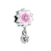 För Pandora Charms Authentic 925 Silver Pärlor Dangle Flower Flower Fairy Fjärilspärlan